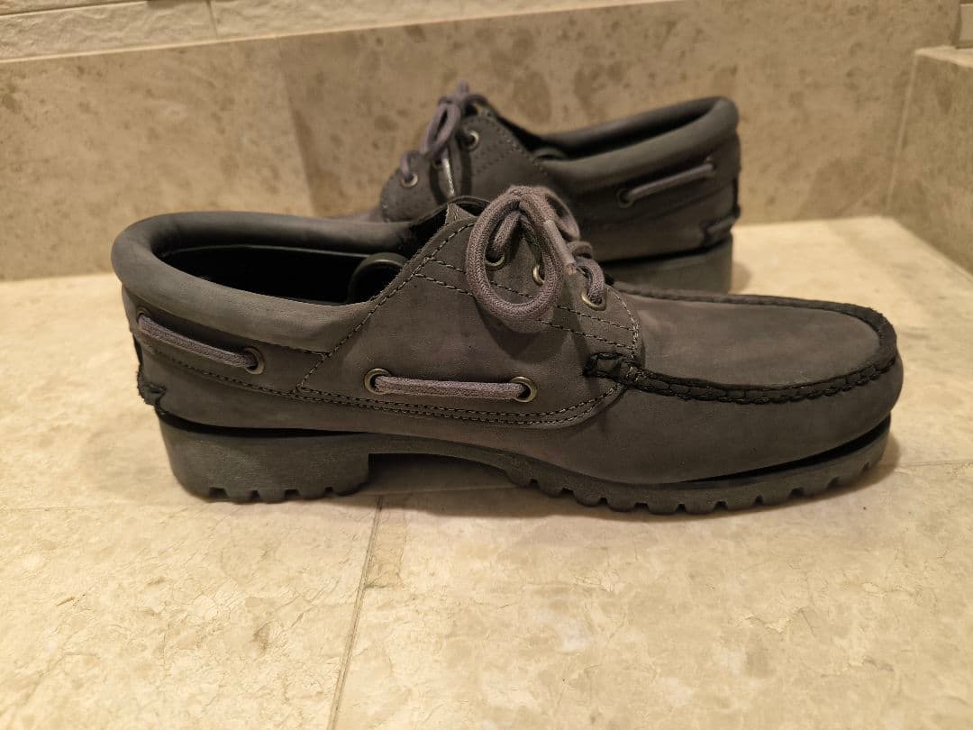 Timberland グレー ローファー スエード