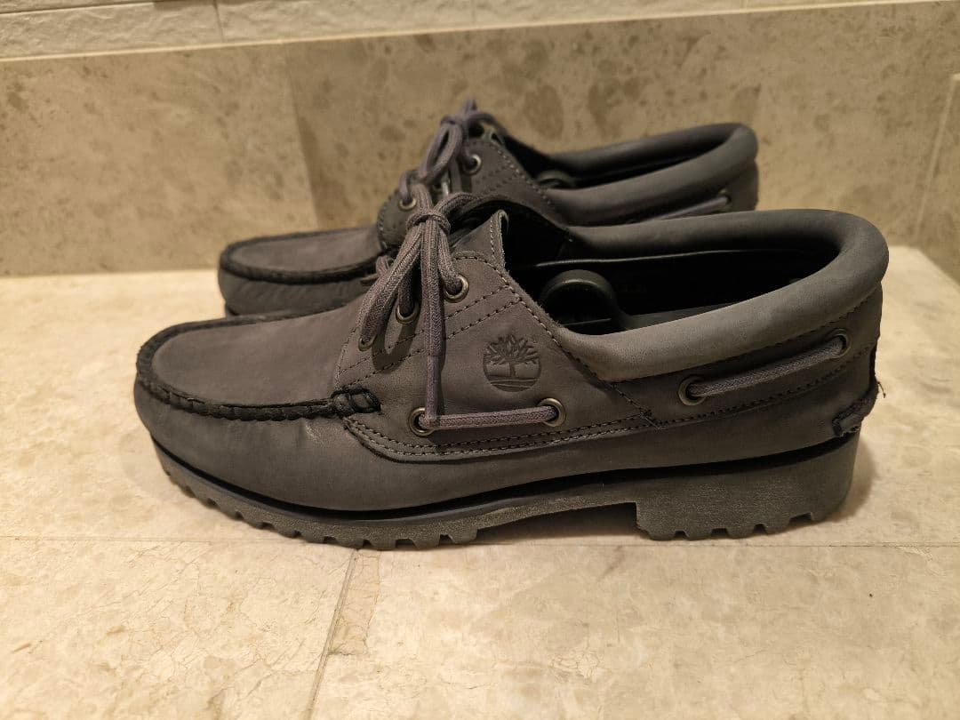 Timberland グレー ローファー スエード