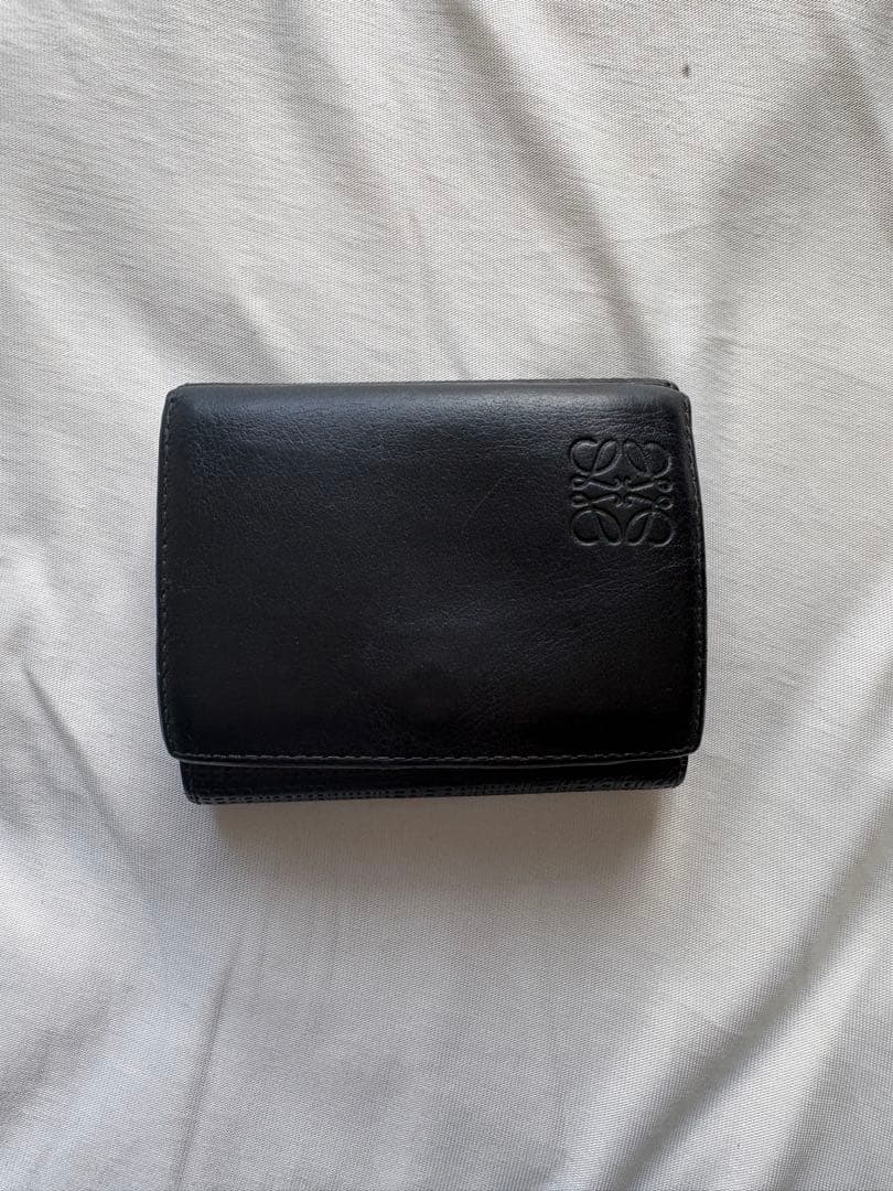 LOEWE ロエベ 三つ折り財布 ブラック 付属品全部有り