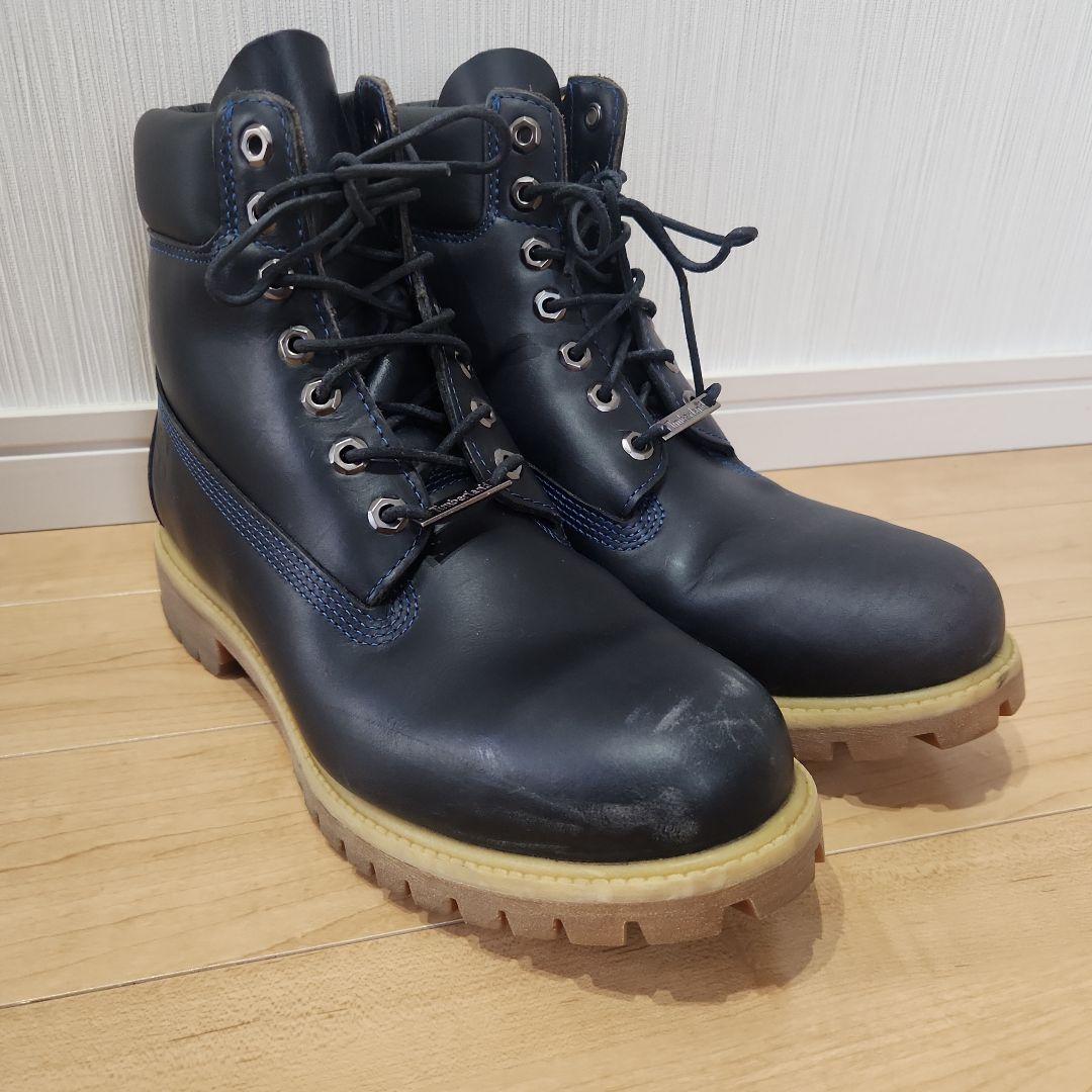 【美品】Timberland PREMIUM BOOT27.5cm ネイビー