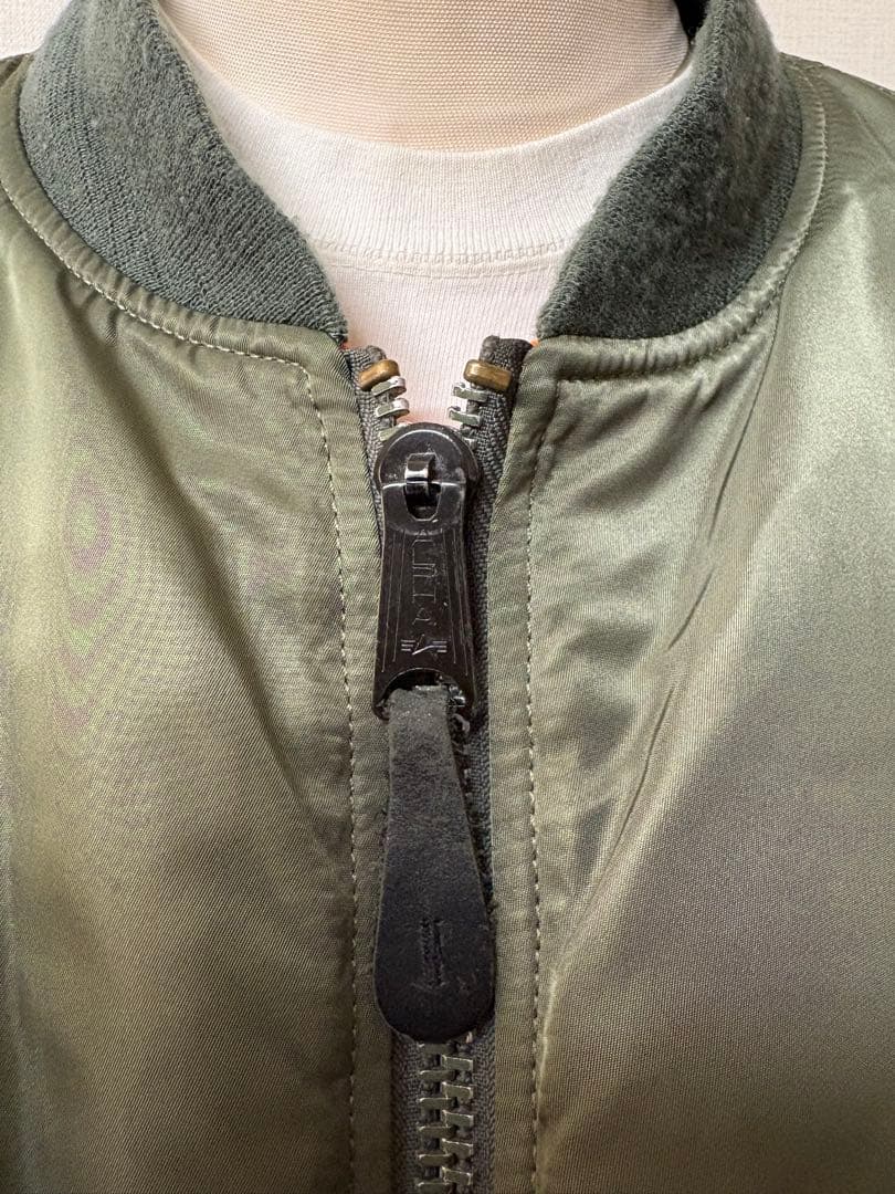 希少サイズ ビンテージ ALPHA MA-1 ジャケット XXL カーキ xpv