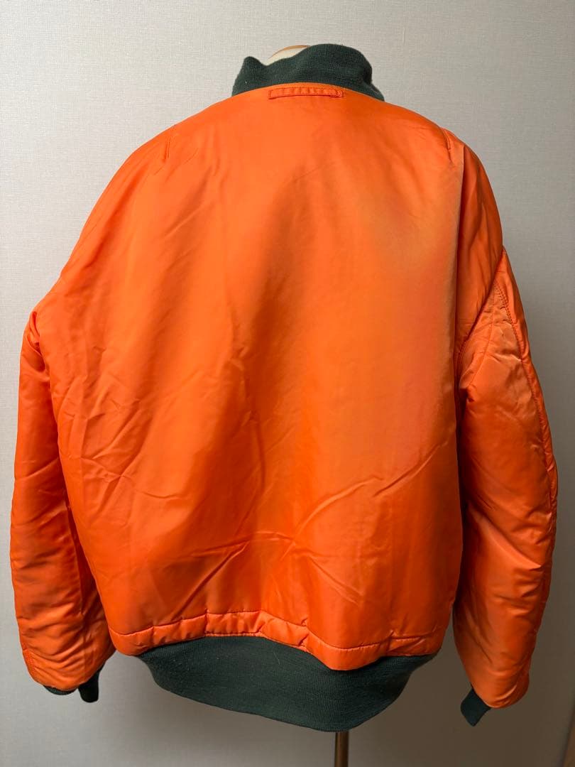 希少サイズ ビンテージ ALPHA MA-1 ジャケット XXL カーキ xpv