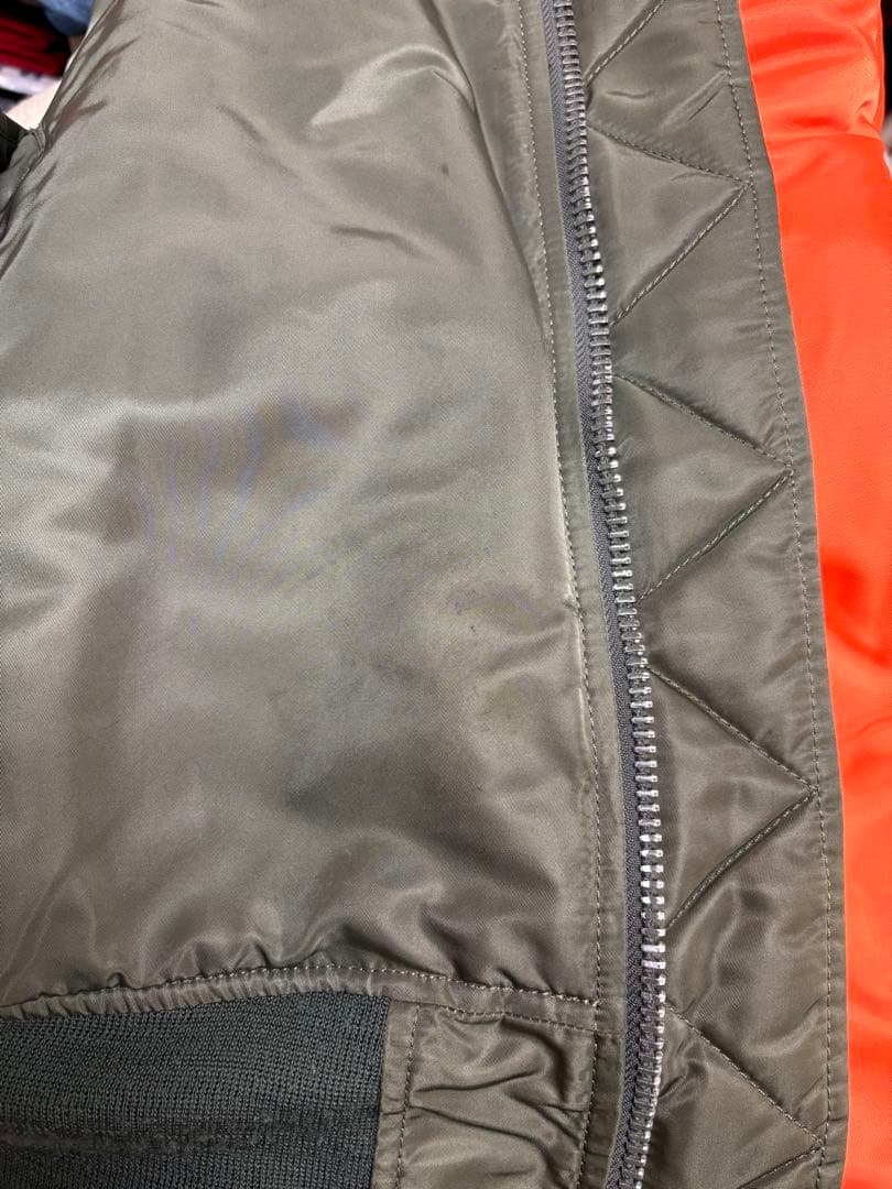 希少サイズ ビンテージ ALPHA MA-1 ジャケット XXL カーキ xpv