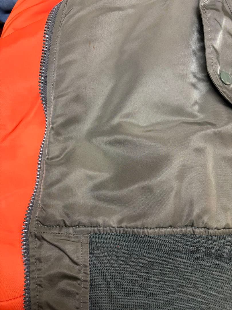 希少サイズ ビンテージ ALPHA MA-1 ジャケット XXL カーキ xpv