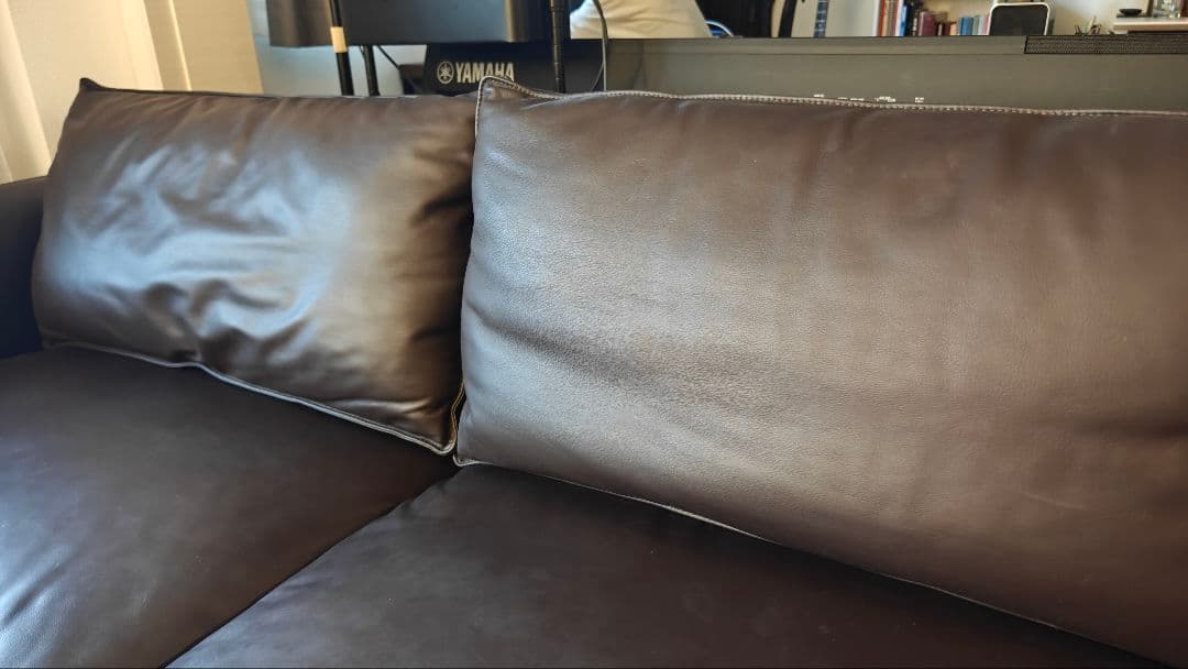 【原価13万円→半額以下】3人掛け本革ソファ 送料無料 美品NITORI ニトリ