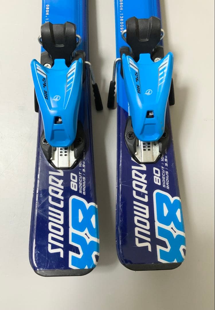 ジュニアスキー 4点セットCARVING 板80cm／ブーツ17cm