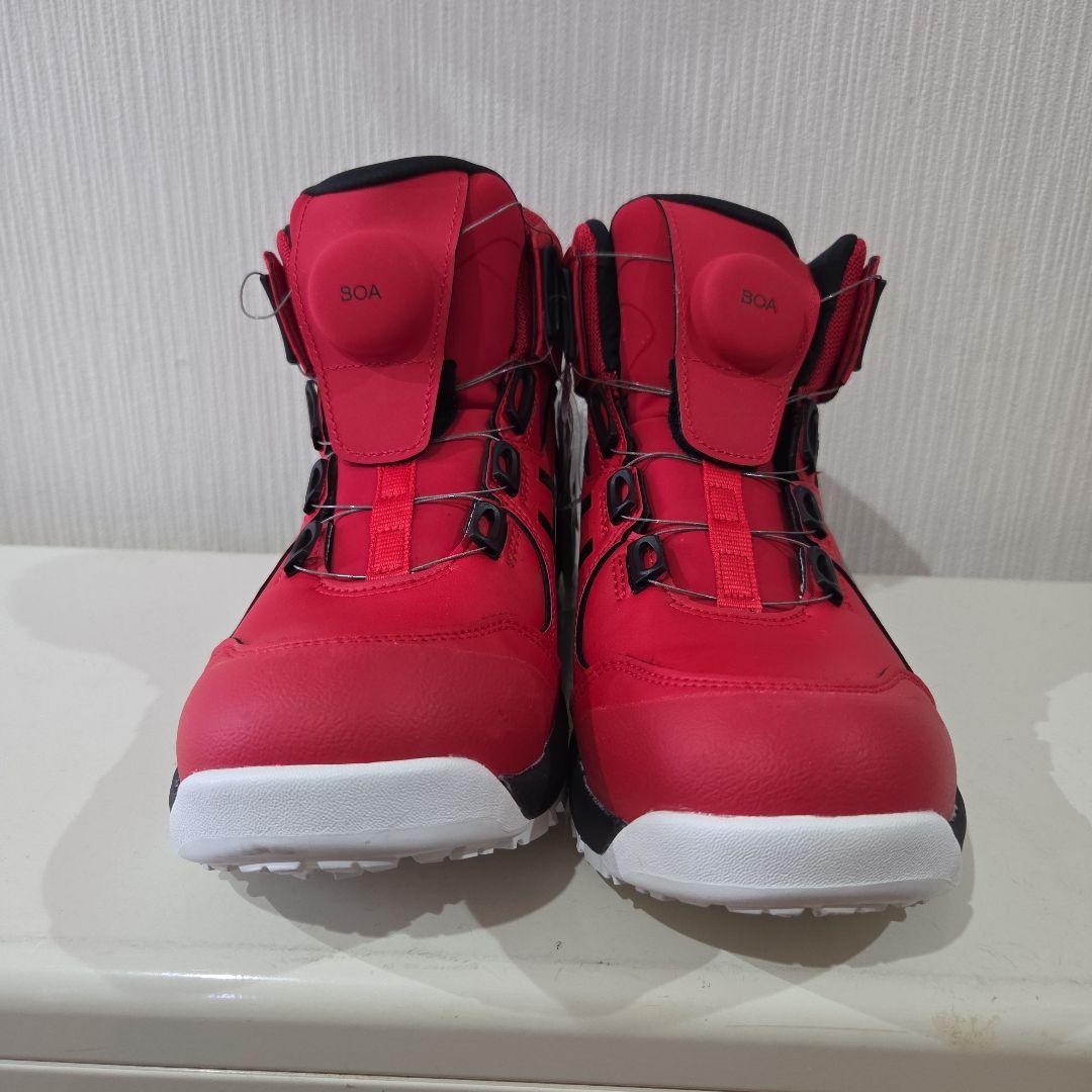 asics BOA ワークブーツ レッド