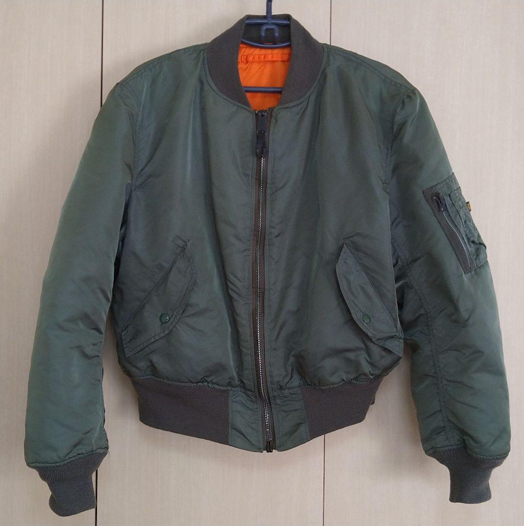 アルファインダストリーズ　MA-1 フライトジャケット　バックロゴ