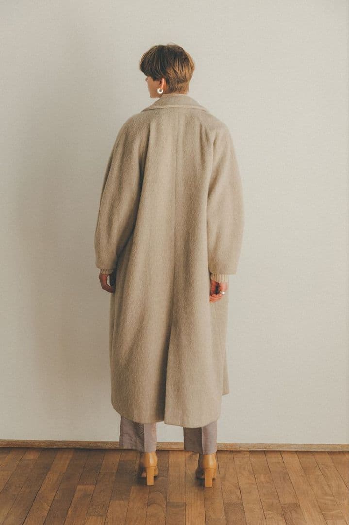 ジャケット・アウター DOUBLE WOOL LONG COAT CLANE