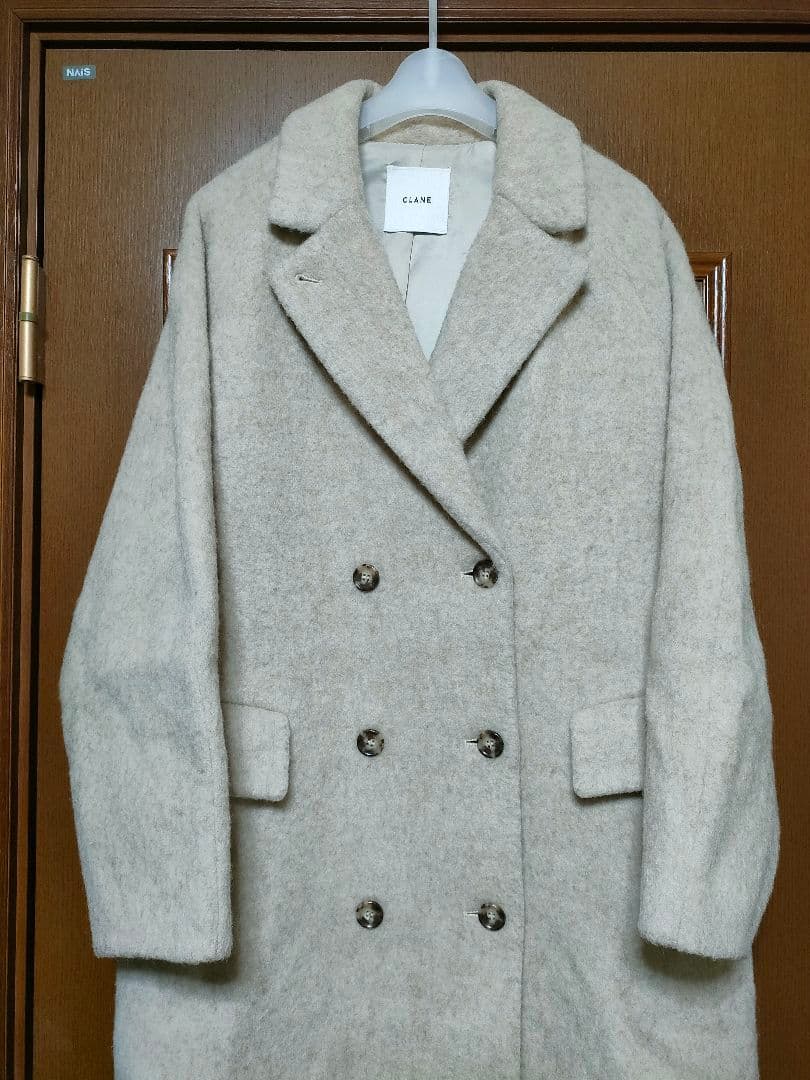 ジャケット・アウター DOUBLE WOOL LONG COAT CLANE