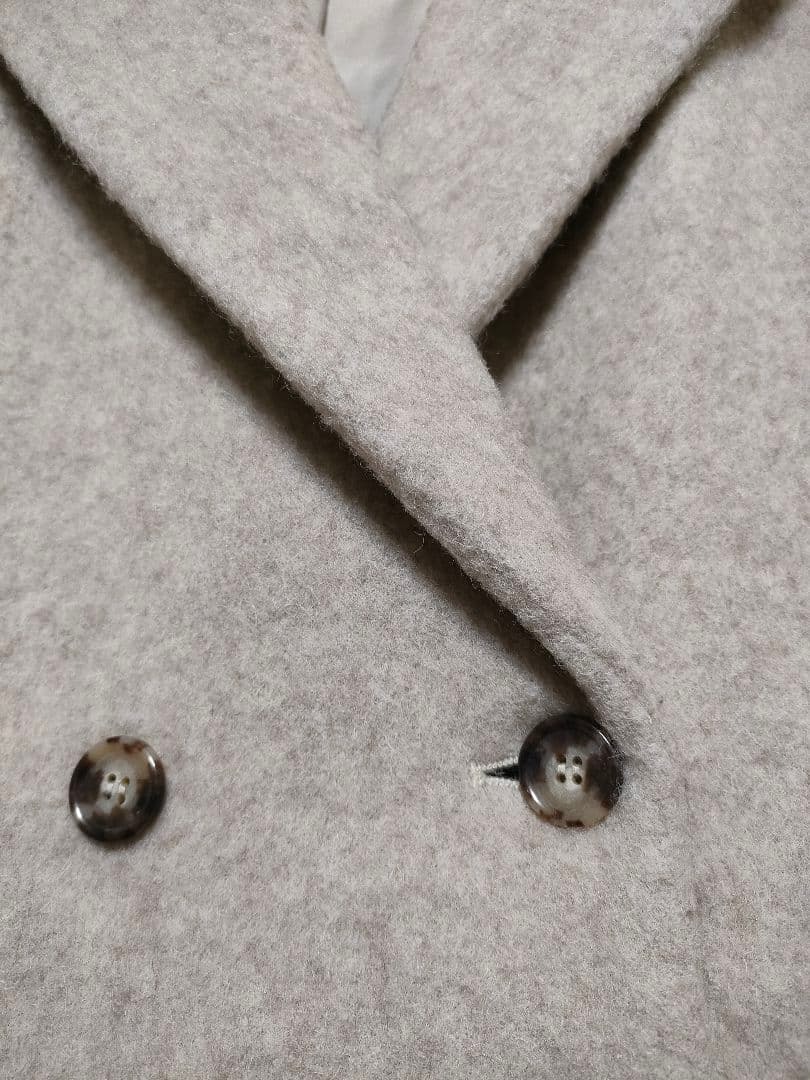 ジャケット・アウター DOUBLE WOOL LONG COAT CLANE