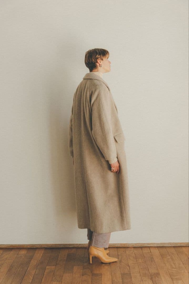 ジャケット・アウター DOUBLE WOOL LONG COAT CLANE