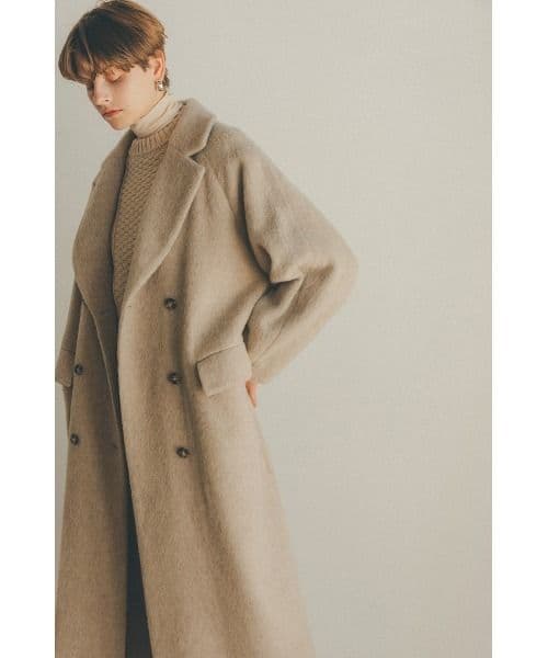 ジャケット・アウター DOUBLE WOOL LONG COAT CLANE