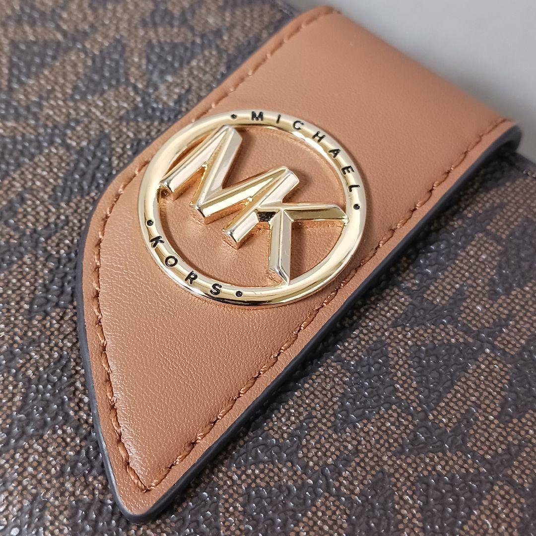 632/未使用/MICHAEL KORS マイケルコース/二つ折り財布/ブラウン
