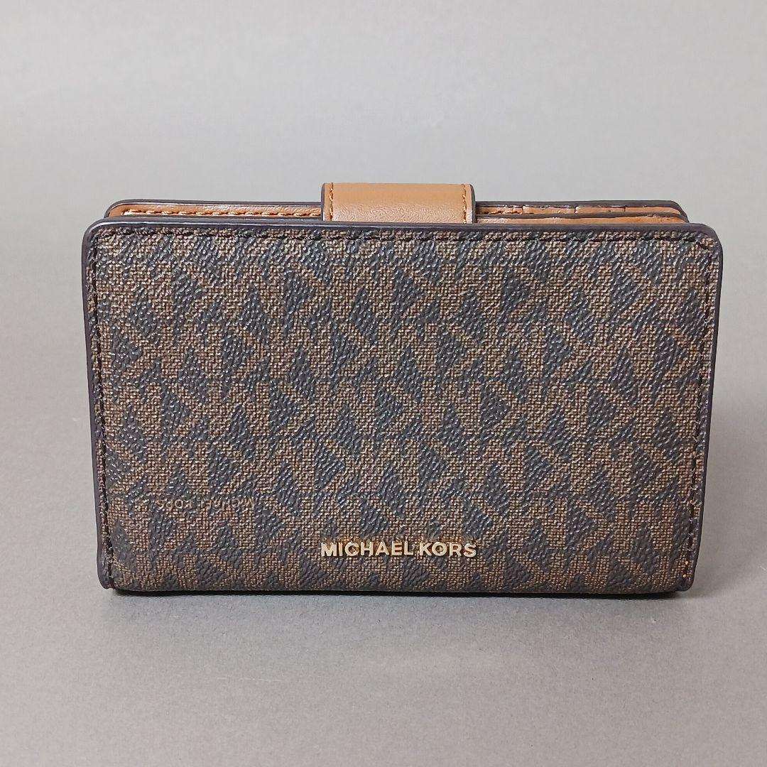 632/未使用/MICHAEL KORS マイケルコース/二つ折り財布/ブラウン