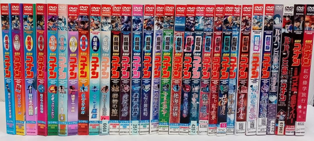 劇場版　名探偵コナン　黒鉄の魚影　他　レンタル落ち　ＤＶＤ　３０巻セット