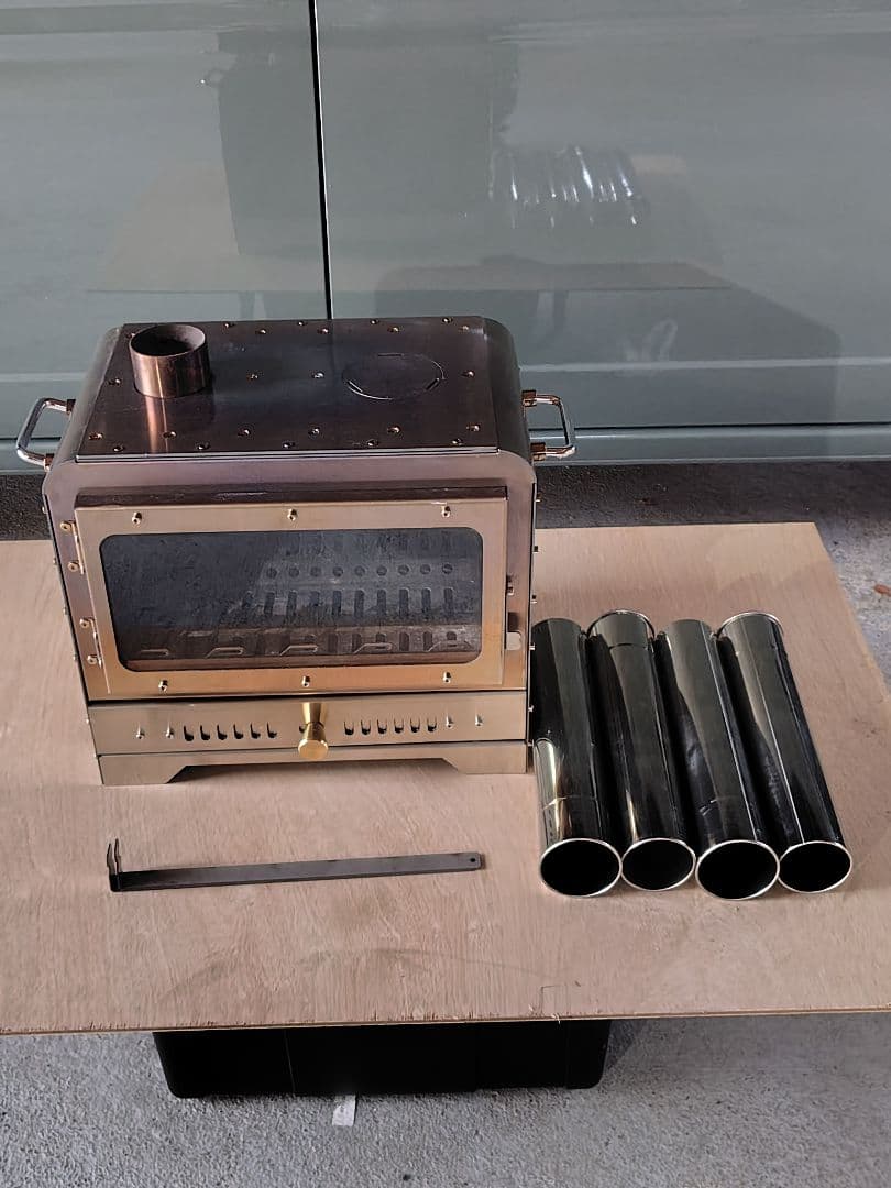 ステンレス製　薪ストーブ　二次燃焼