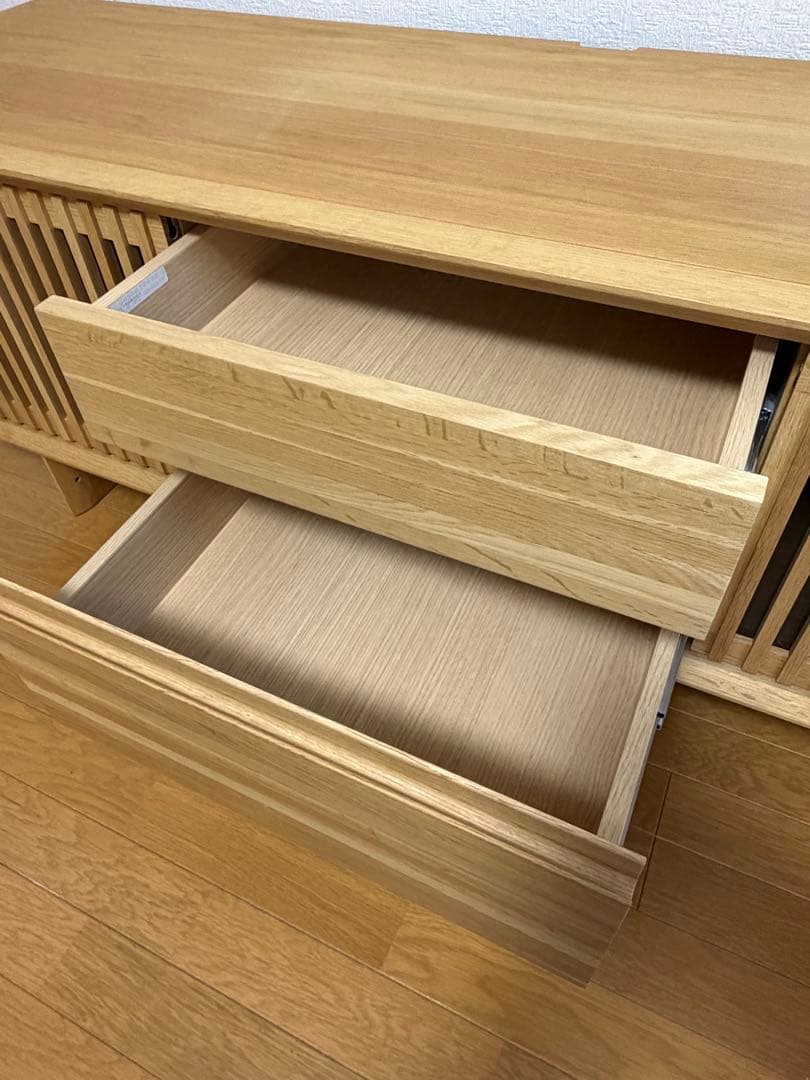カリモク ピュアオーク材 TVボード 北欧モダンスタイル