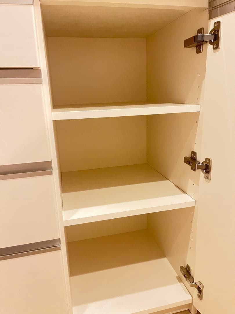 【超美品】パモウナ　カウンターEC 白　幅140cm 奥行45cm 高さ94cm