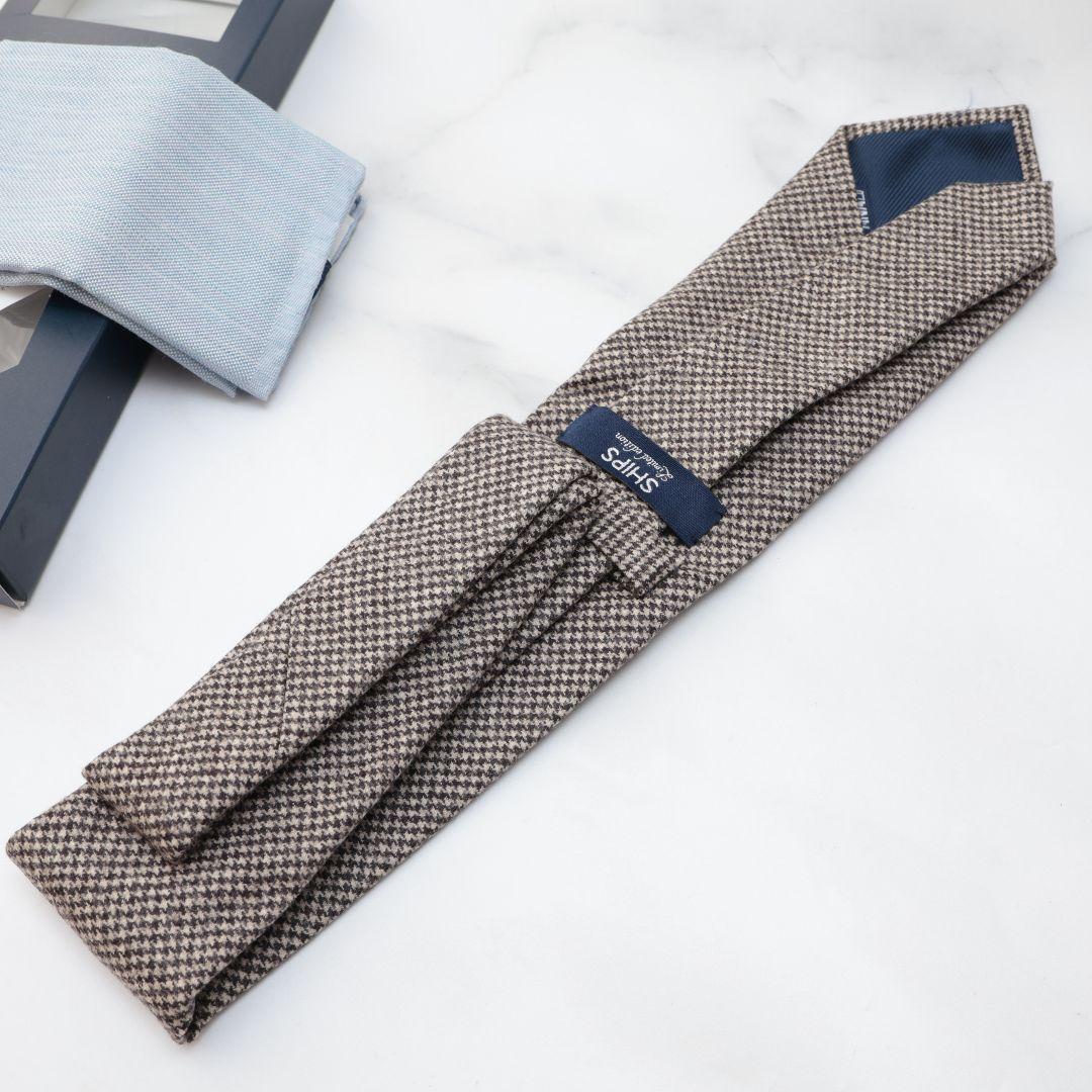 未使用 SHIPS ロロピアーナ ANA ネクタイ ポケットチーフ シップス