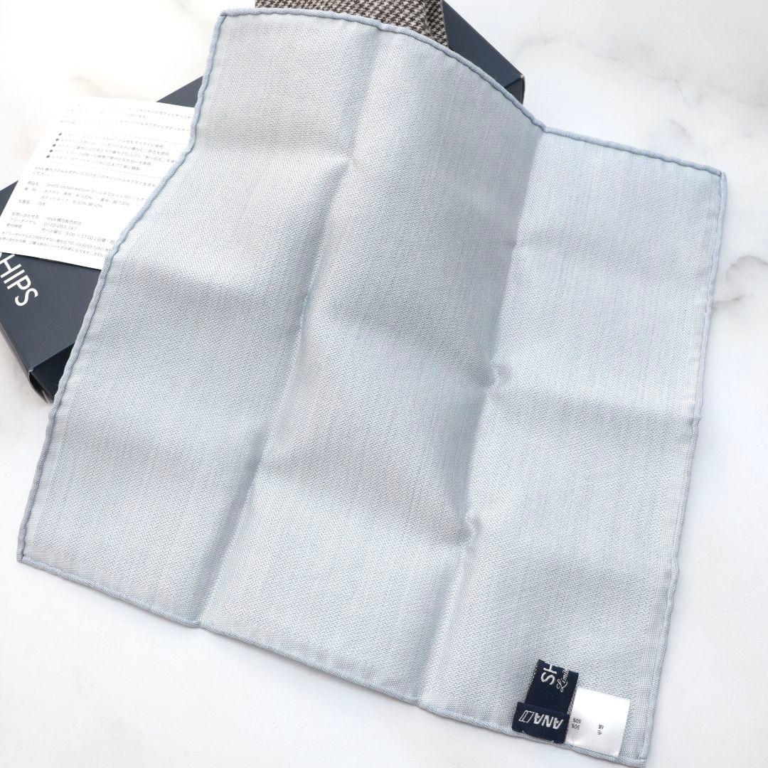 未使用 SHIPS ロロピアーナ ANA ネクタイ ポケットチーフ シップス