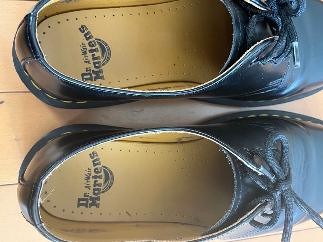 ドクターマーチン　 厚底ブラックレザーシューズ