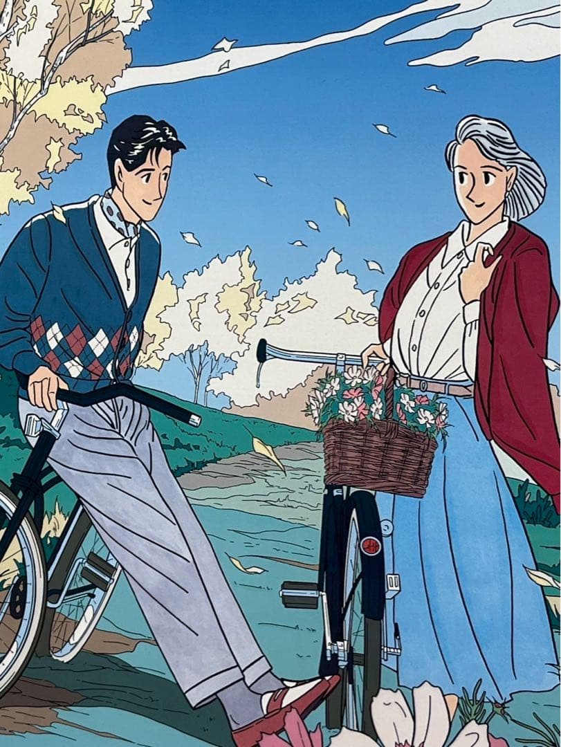 【真作保証】わたせせいぞう「風立ちぬ コスモス」直筆サイン 8/300