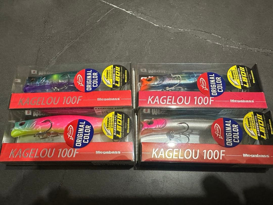 Megabass KAGELLOU 100F fimo限定カラー4個セット