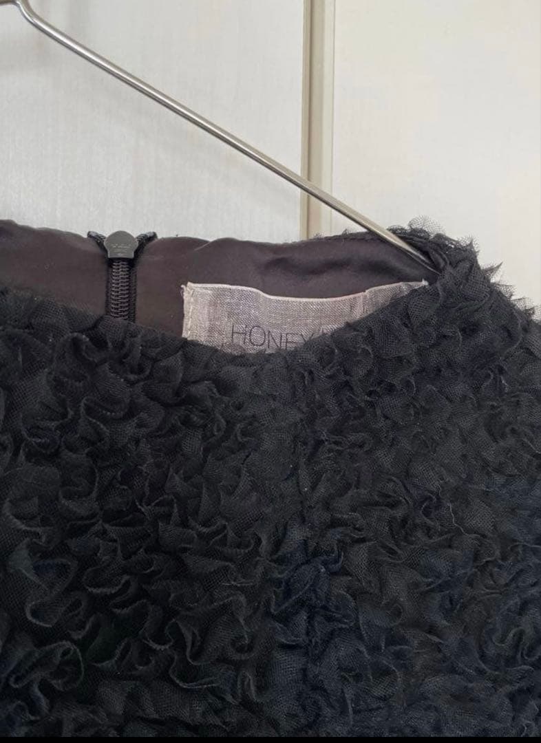 HONEY MI HONEY チュールパフスリーブチュニックワンピース