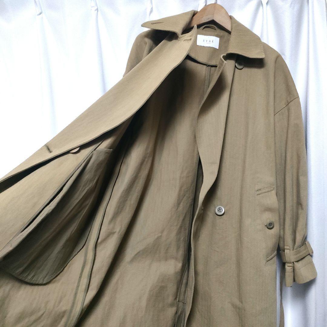 【美品】ETRE TOKYO ヘリンボーンオーバーサイズコート S