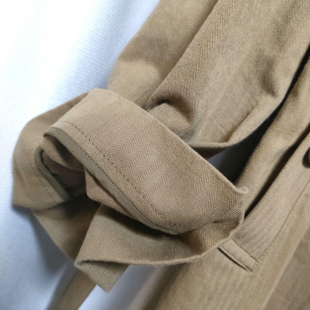 【美品】ETRE TOKYO ヘリンボーンオーバーサイズコート S