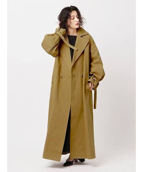 【美品】ETRE TOKYO ヘリンボーンオーバーサイズコート S