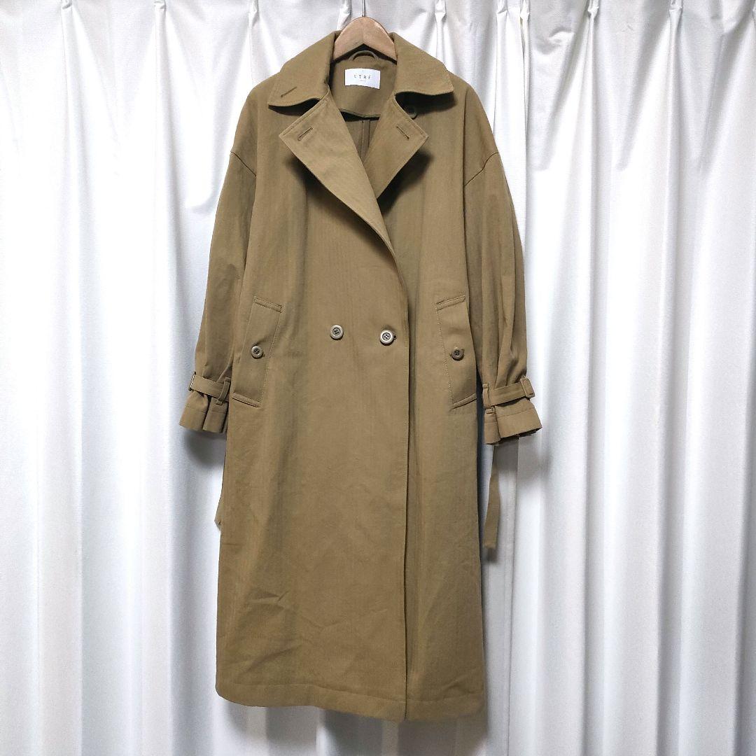 【美品】ETRE TOKYO ヘリンボーンオーバーサイズコート S