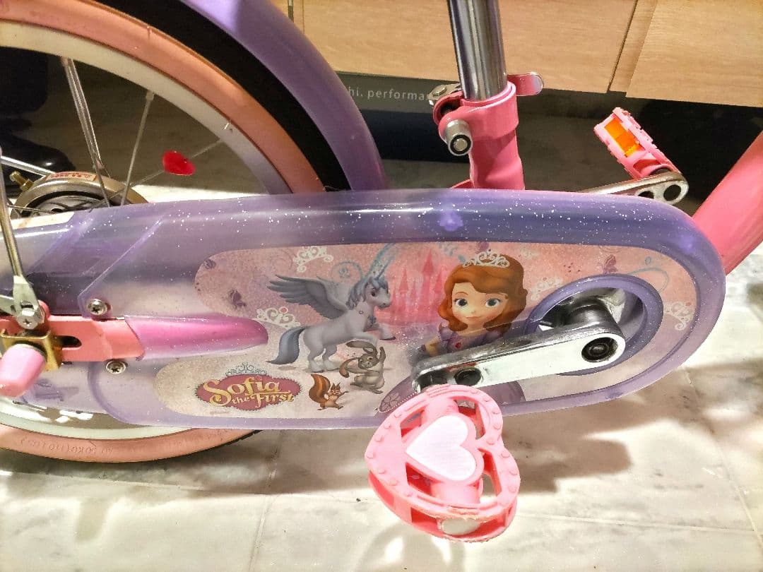 【ユウシ】ソフィア　自転車　16インチ　ヘルメット付き