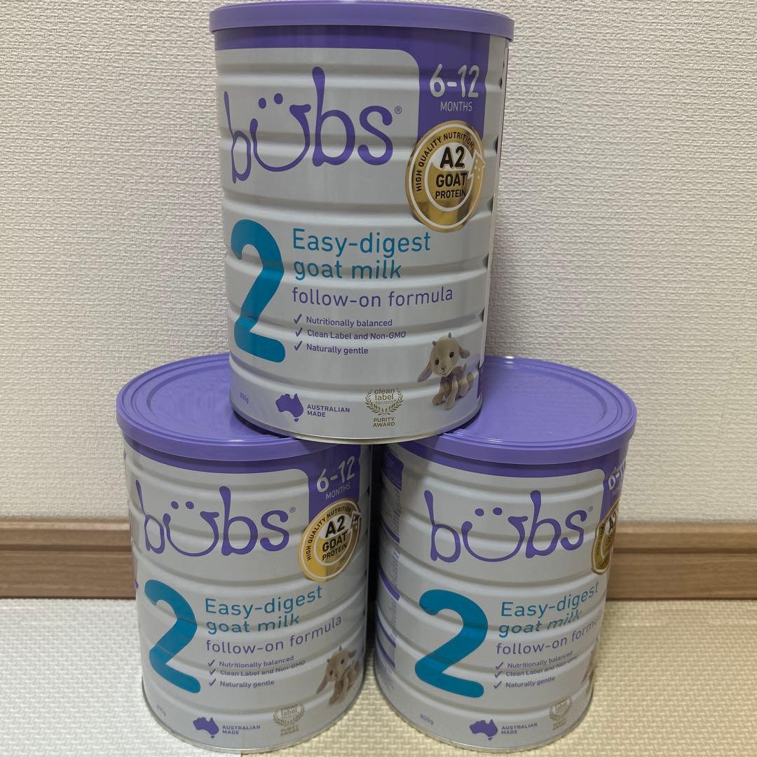 bubs オーガニックヤギミルク2✖︎3缶