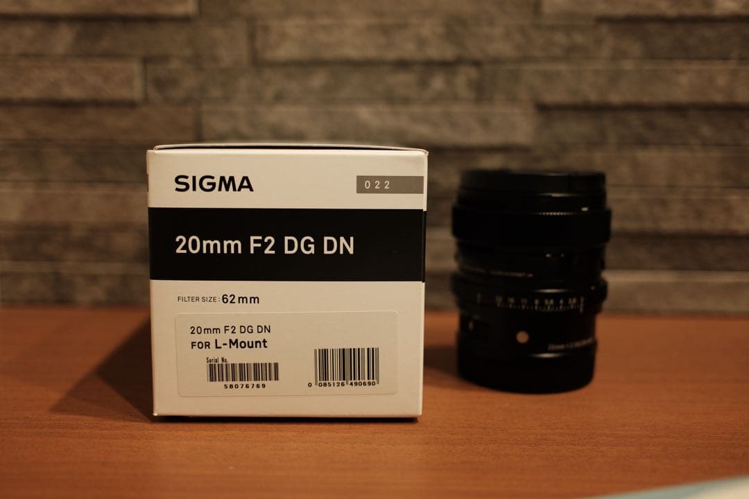 sigma 20mm f2 Lマウント