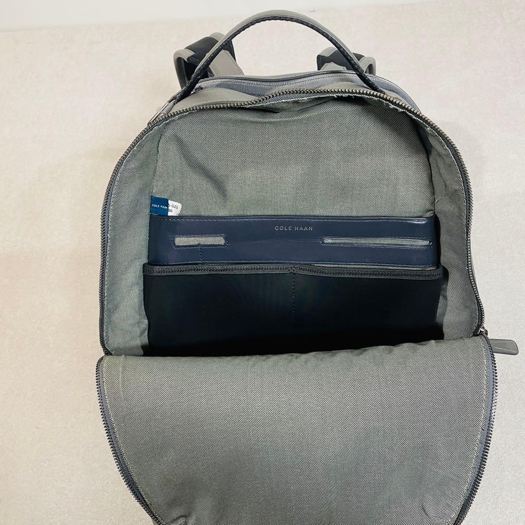 【美品!】COLE HAAN トライボロ バックパック グレー レザー