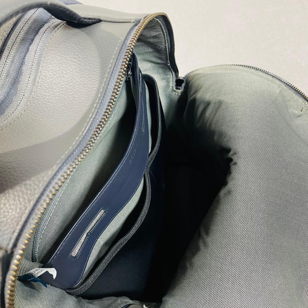 【美品!】COLE HAAN トライボロ バックパック グレー レザー