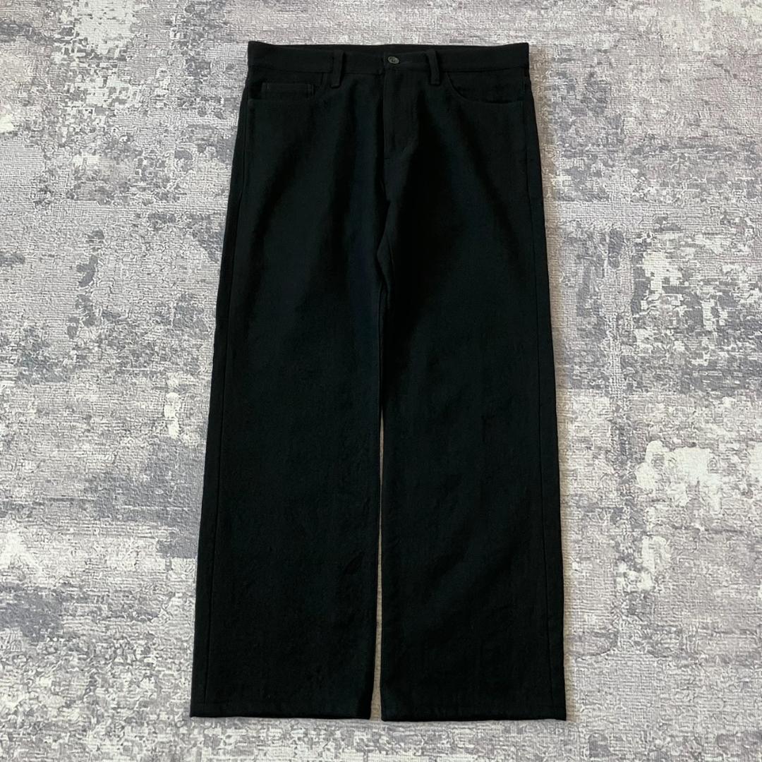 【田中オム】コムデギャルソンオム スラックス 縮絨 黒 ブラック AD2003