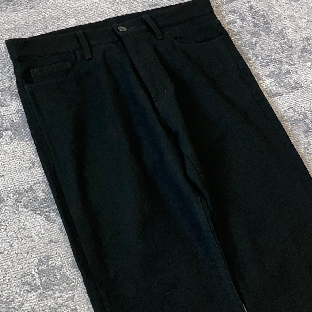 【田中オム】コムデギャルソンオム スラックス 縮絨 黒 ブラック AD2003