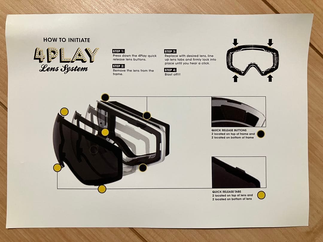 VONZIPPER ゴーグル レンズ ２枚 箱付き CAPSULE