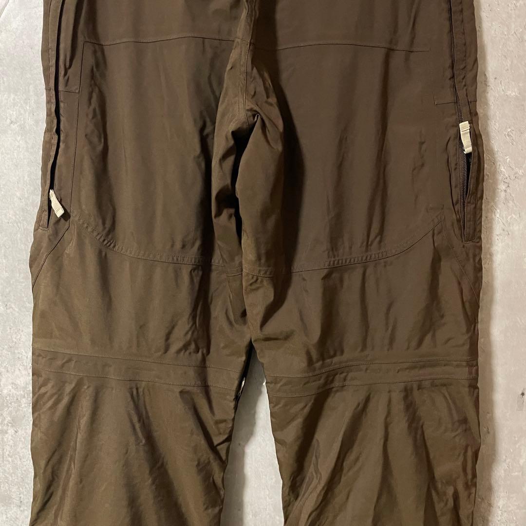 burtonバートンスキーパンツスノーボードウェアズボン下茶色ブラウンロゴ希少