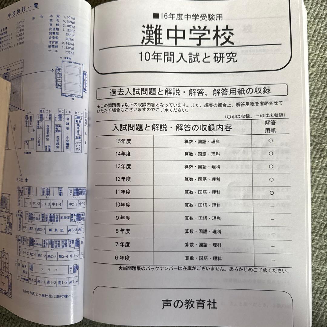 灘中学校　平成16年(2004年)度　声の教育社
