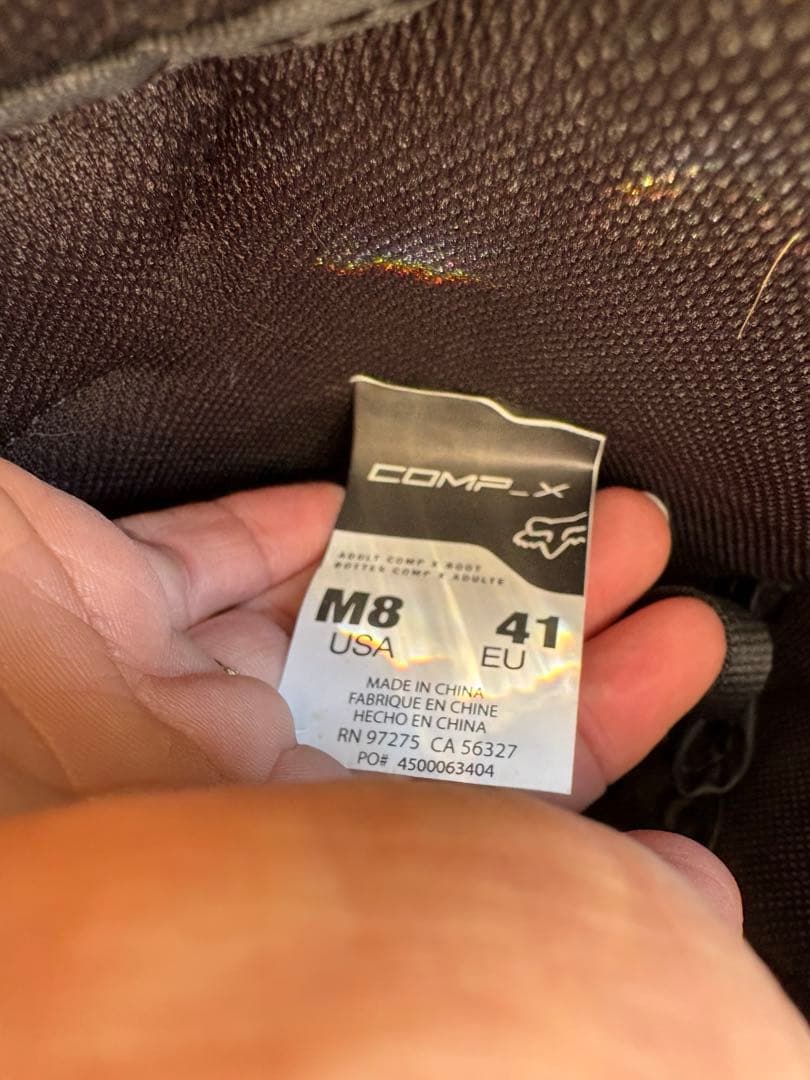 FOX オフロードブーツ ブラック comp-x