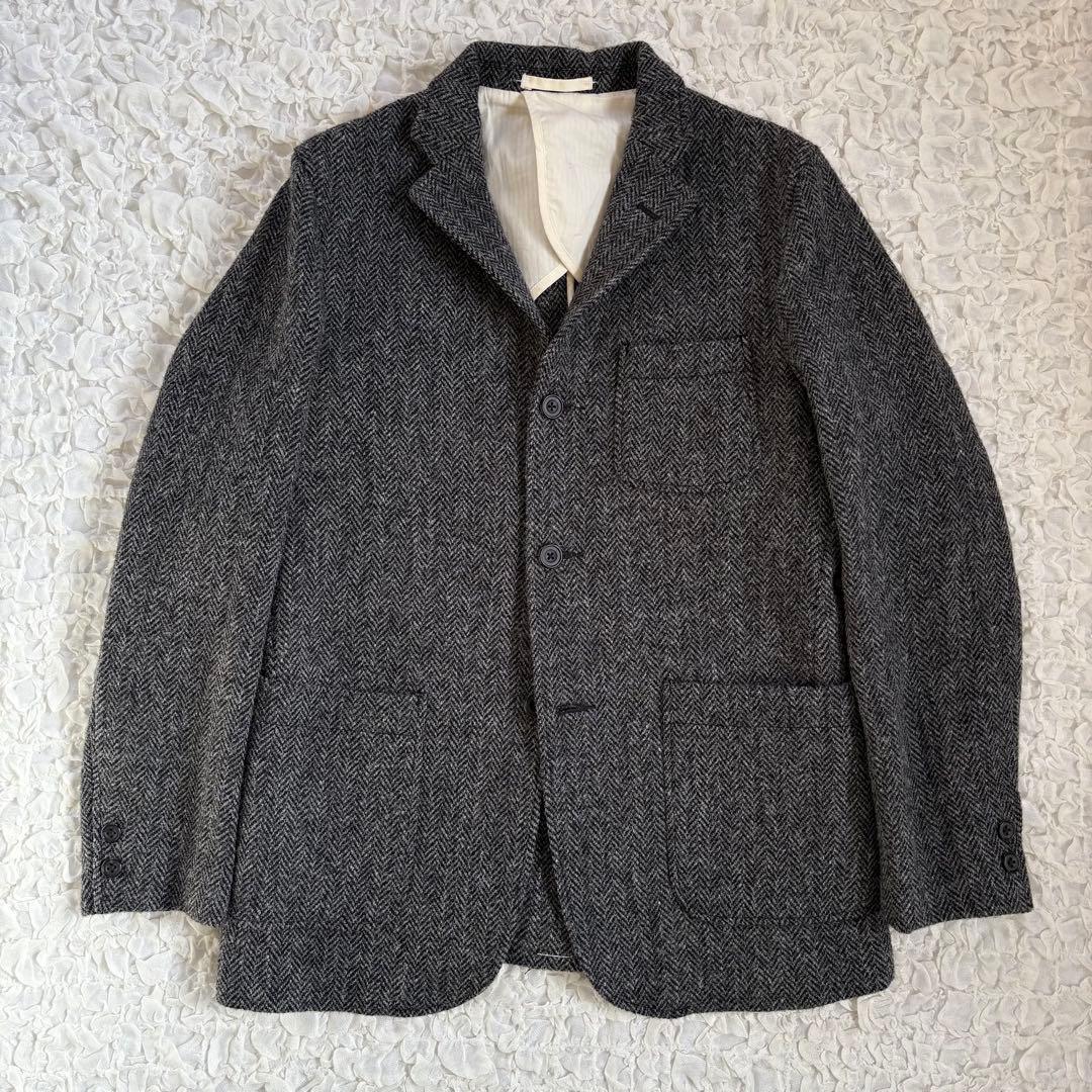 BEAMS PLUS ハリスツイードヘリンボーンテーラードジャケット