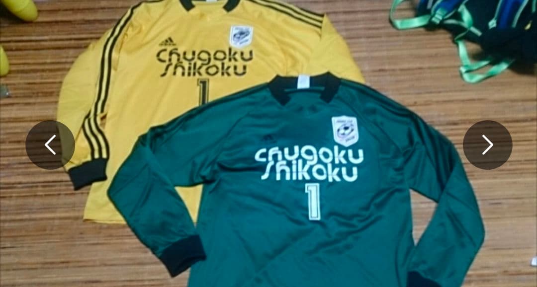 デンソーカップサッカー中国四国大学選抜GKゴールキーパーユニフォーム2枚セット