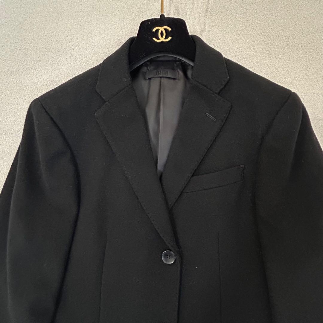 【未使用級】UNIQLO ウールカシミヤチェスターコート Lサイズ BLACK
