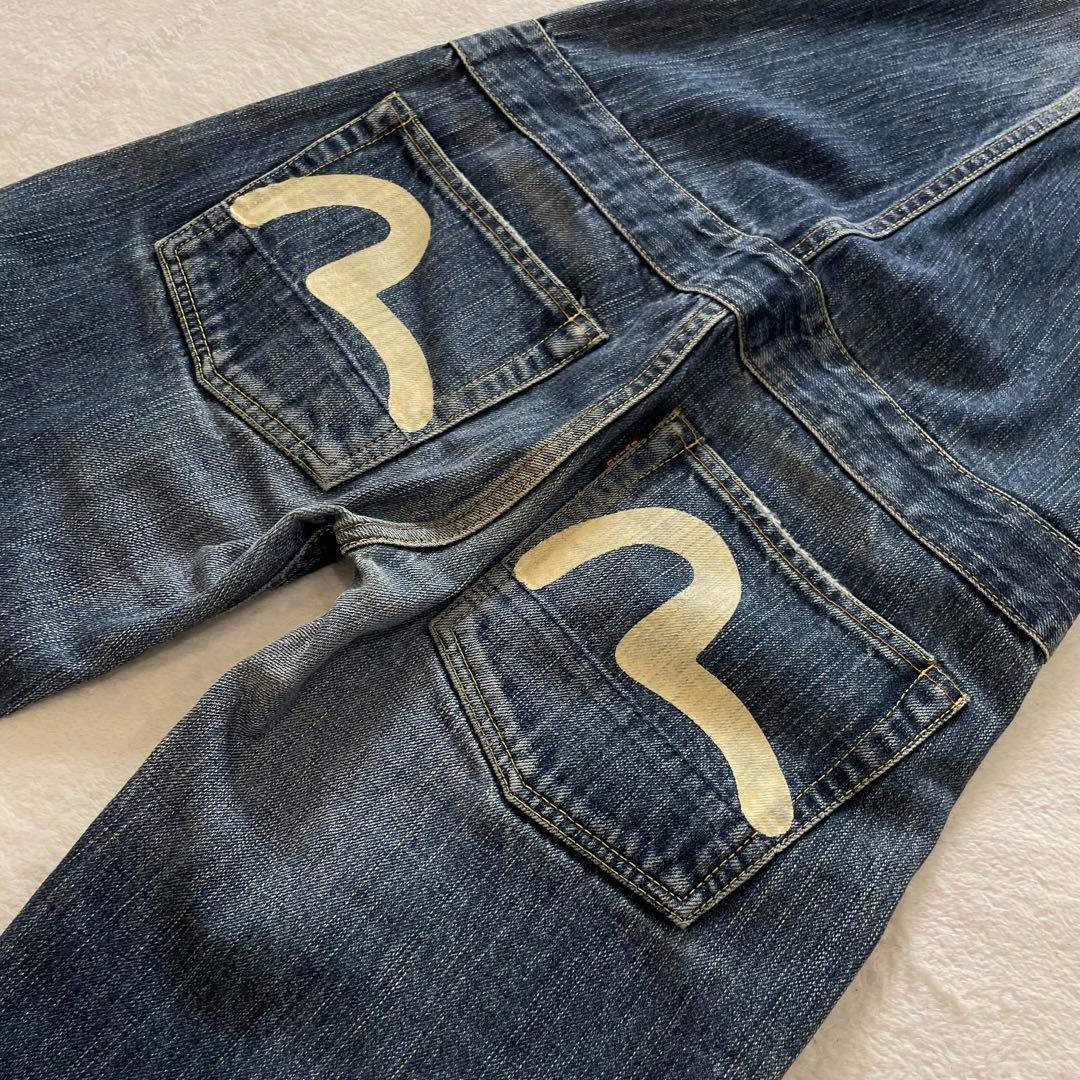 evisu donna　オールインワン　サロペット　デニム　カモメ　インディゴ