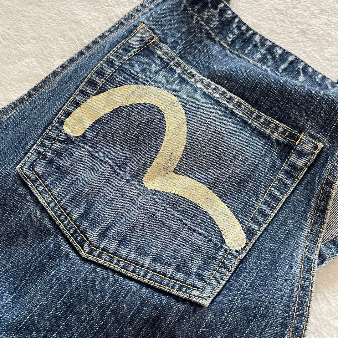 evisu donna　オールインワン　サロペット　デニム　カモメ　インディゴ