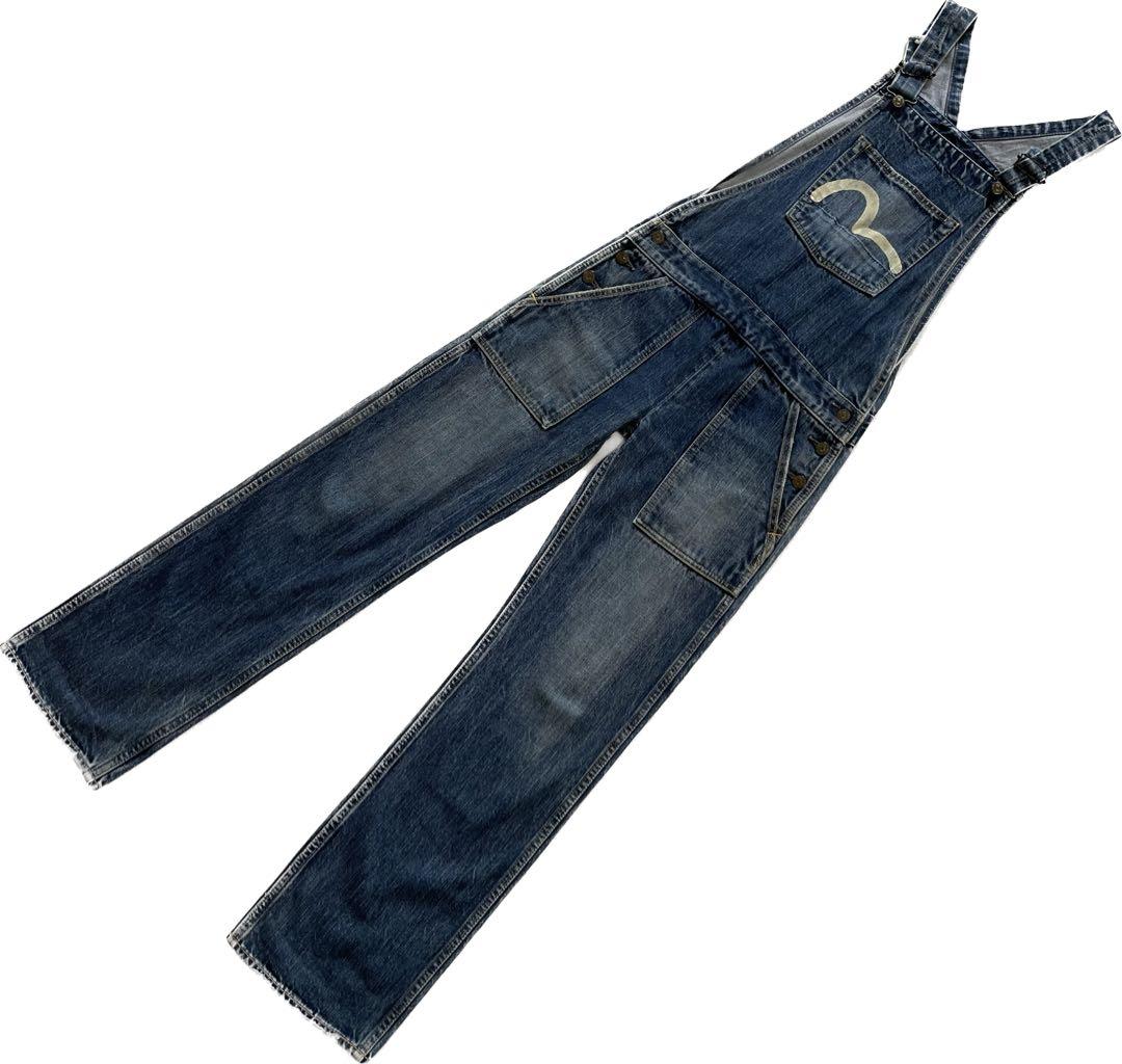 evisu donna　オールインワン　サロペット　デニム　カモメ　インディゴ